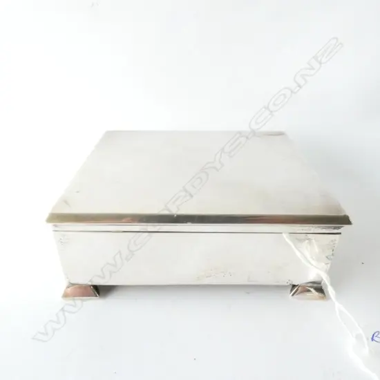 SILVER CIGARETTE BOX BIRM. 1924. L.115mm