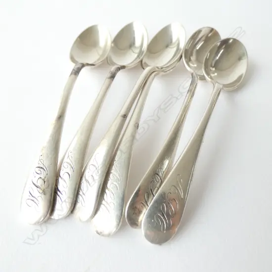 6 STG SILVER SPOONS, SHEFFILED 1911 92 GRAMS