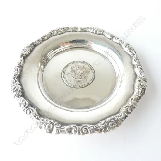 920 SILVER? PIN DISH 100MM DIA 89 GRAMS 