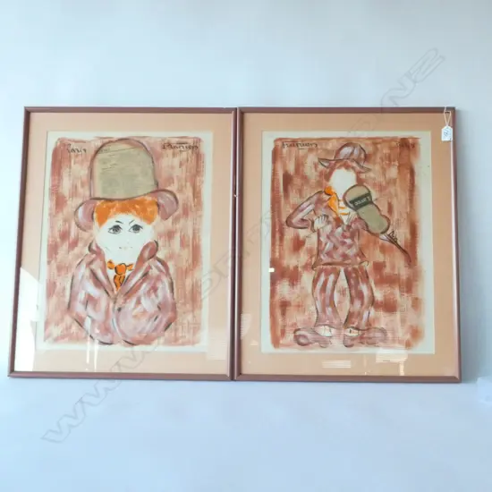 PR MIXED MEDIA ARTWORKS SIGNED FRANCOIS PARIS 540 X 400MM IMAGE MOUNT