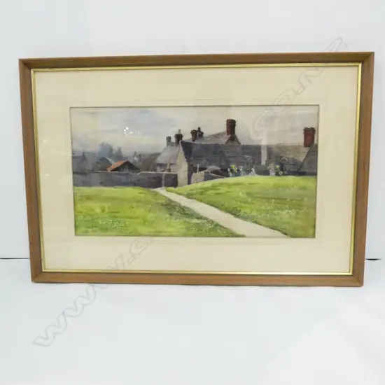 GERALD FITZGERALD 'CORFE CASTLE' W/C 1900 540 X 290MM