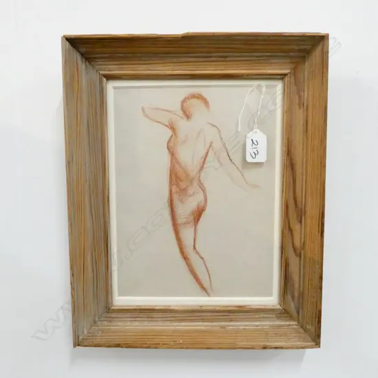 NUDE CONTE CHALK STUDY 250 x 180mm