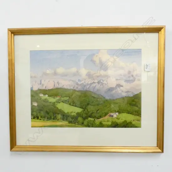 KARL FELKEL (AUSTRIAN 1896-1980) WATERCOLOUR, SIGNED C. FELKEL 300 x 440mm