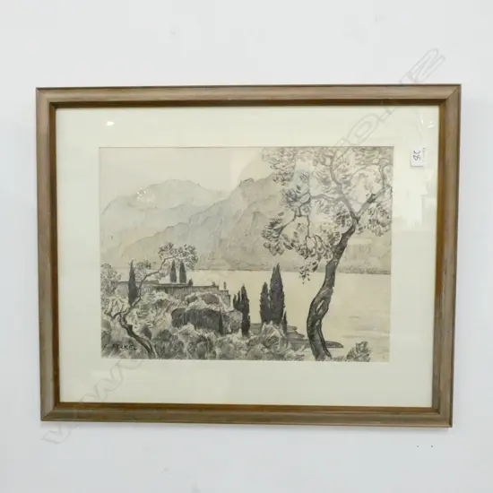 KARL FELKEL (AUSTRIAN 1896-1980) DRAWING, SIGNED C. FELKEL 330 x 450mm