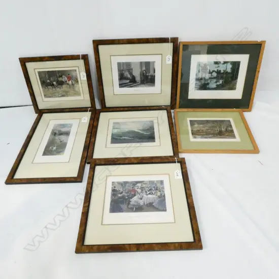 SEVEN FRENCH PRINTS 