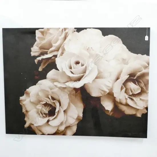 ROSE PRINT ON CANVAS 910 X 1200 MM