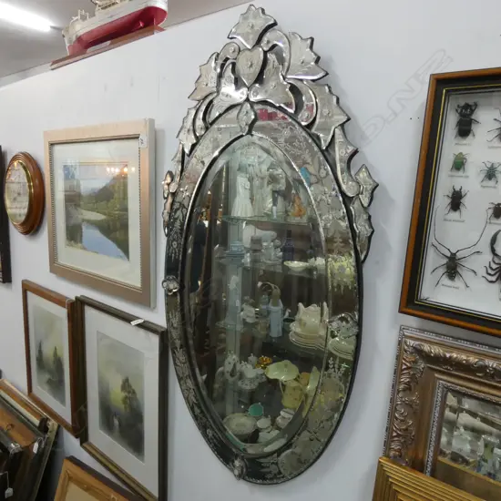 VENETIAN GLASS MIRROR H. 1080MM
