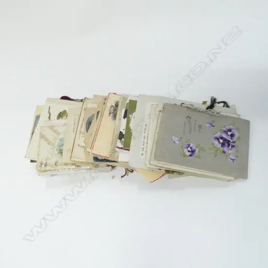 VICTORIAN EDWARDIAN CELLULIOD GREETING CARD COLLECTION