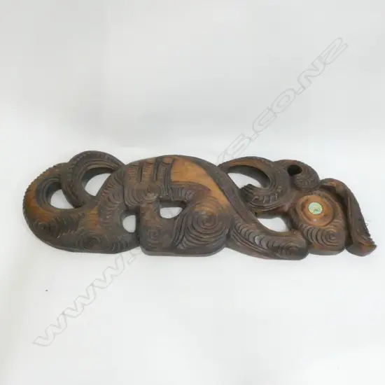 MAORI CARVED WOODEN PCE L. 600MM
