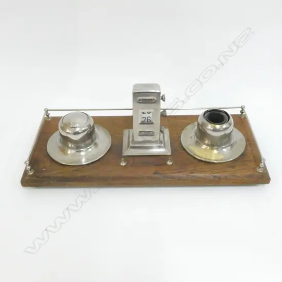 ART DECO CALENDER/INKWELL L 350 MM