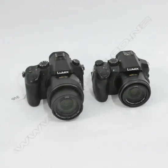 2 PANASONIC LUMIX CAMERAS (AS-IS, NO BATTERIES, NOT WORKING)