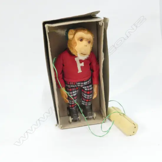 JAPANESE REMOTE CONTROLLED ROLLER SKATING MONKEY - FRANKIE