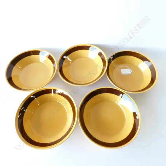 5 CROWN LYNN FORMA BOWLS