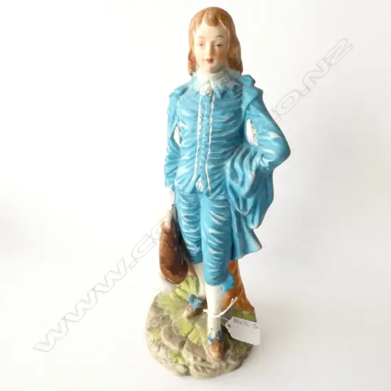 19TH C GERMAN  'BLUE BOY'  FIGURE, H. 300mm