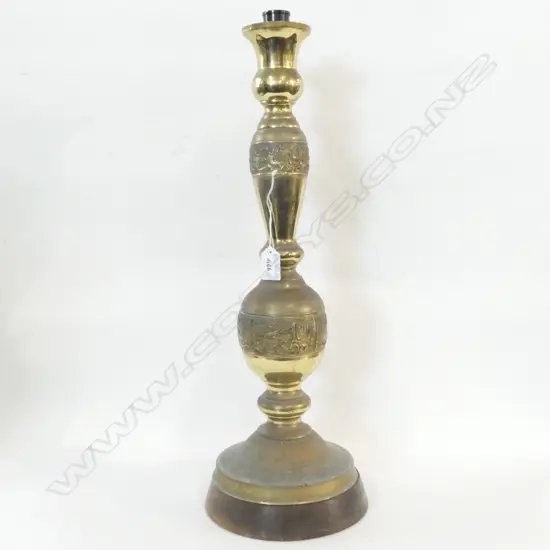 BRASS LAMP NO SHADE H. 550MM AF NOT WIRED