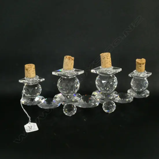 SWAROVSKI CANDLESTICK WITH BOX L 300 MM