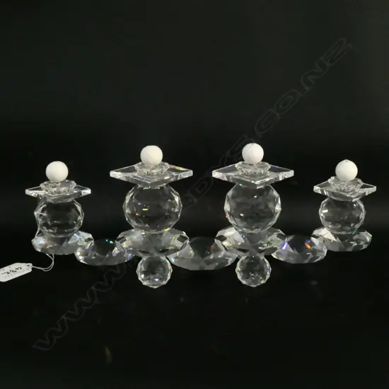 SWAROVSKI CANDLESTICK WITH BOX L 300 MM