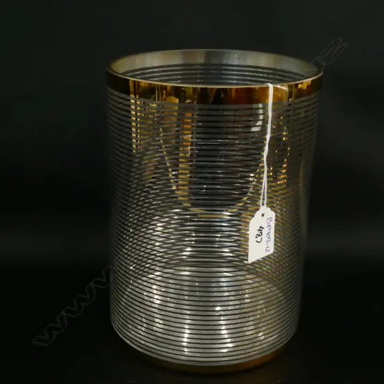 MODERN GOLD &amp; GLASS VASE H. 200MM