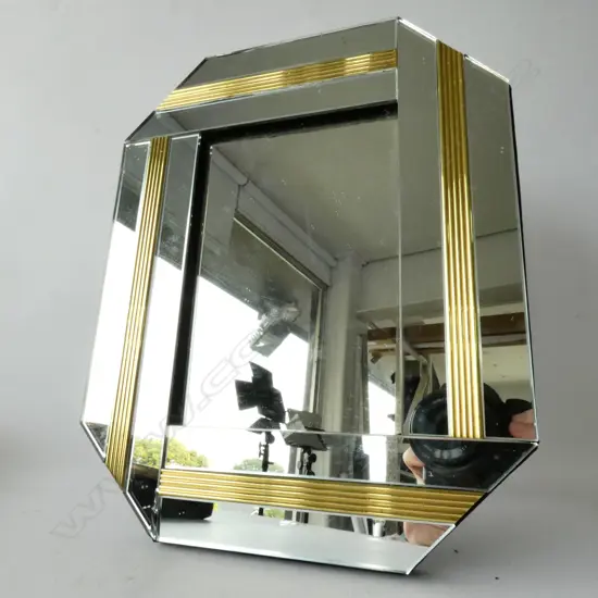 ART DECO STYLE MIRROR 270 X 220MM