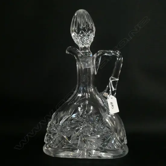 CUT CRYSTAL DECANTER H 300 MM