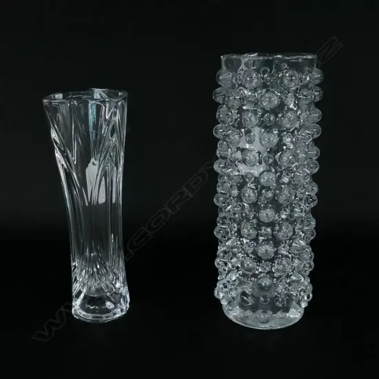 2 GLASS VASES