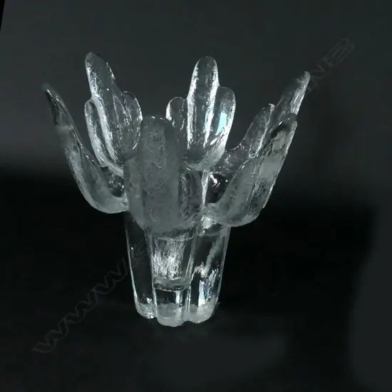 MODERNIST ART GLASS VASE, H.160mm