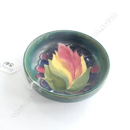 MOORCRFT LEAF AND BERRIES SHALLOW BOWL D 110 MM