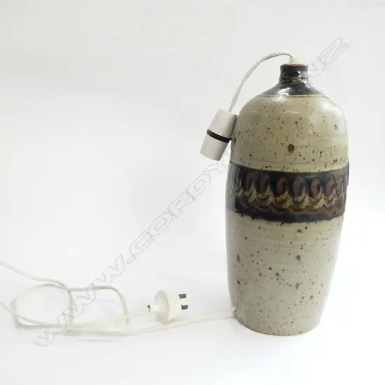 CERAMIC SIGNED LAMP H. 330MM