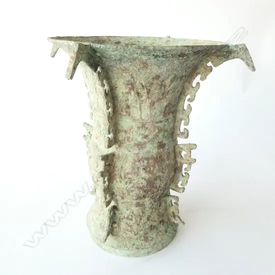 CHINESE ARCHAIC GU STYLE VASE H. 280MM