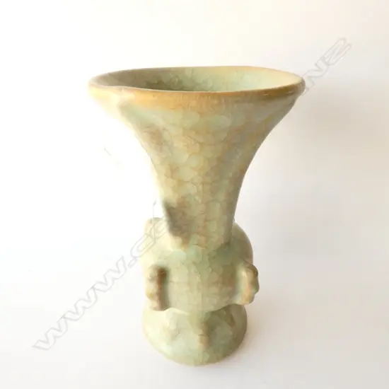 CHINESE ARCHAIC GU FORM VASE H. 245MM