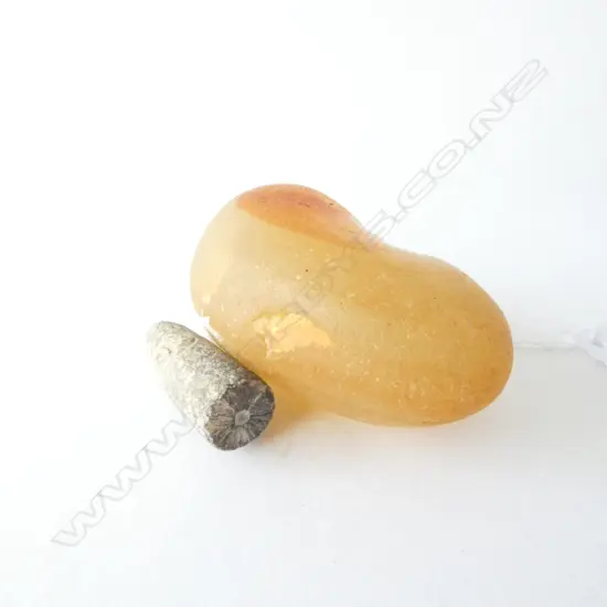 NEOLITHIC DRILL POINT + CHINESE HANDLING STONE? L60 MM