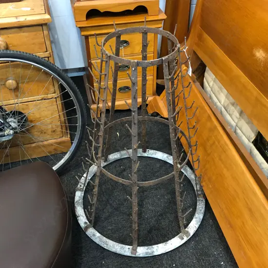 VINTAGE FRENCH WINE BOTTLE HOLDER H. 850MM