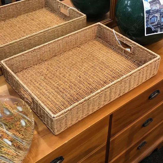 RATTAN TRAY 550 X 400MM