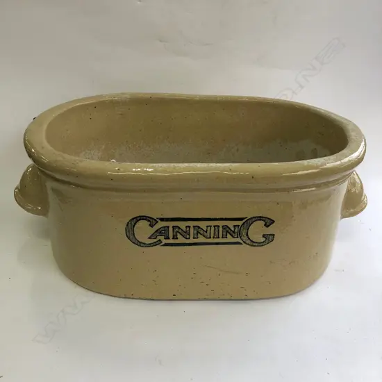 EARTHENWARE TWO HANDLED SMALL TROUGH