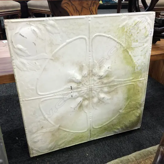 ART NOUVEAU STYLE PLASTER PAREL WHITE