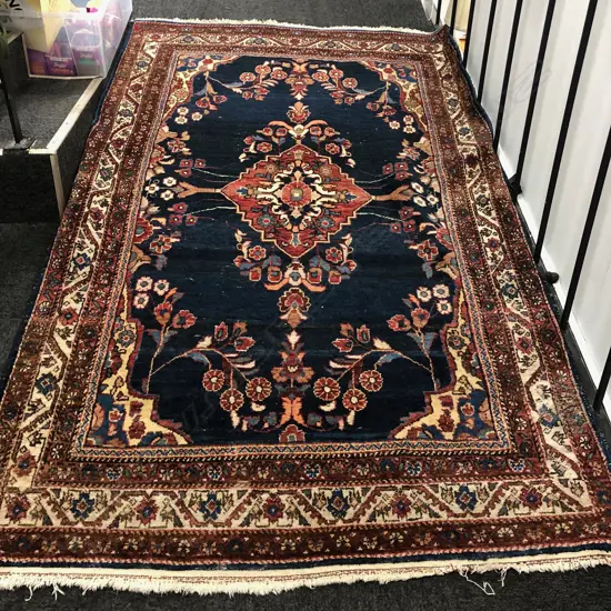 IRANIAN HAMADAN RUG, SOME WEAR 1330X2220MM