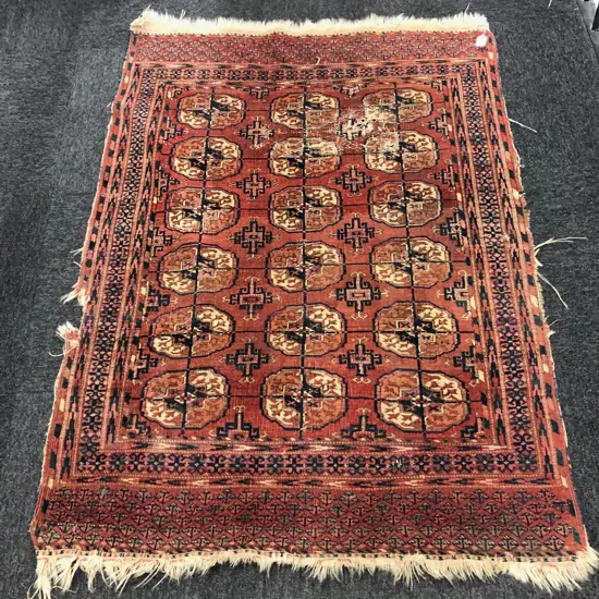 BOKHARA RUG 1000 X 1400 MM  HOLE & WEAR