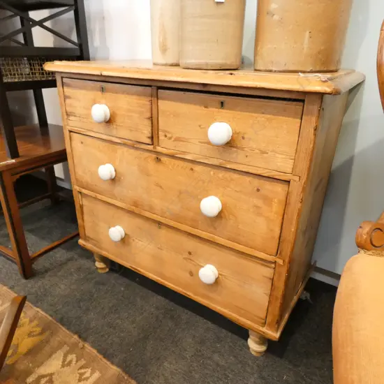 PINE CHEST OF FOUR DRAWERS