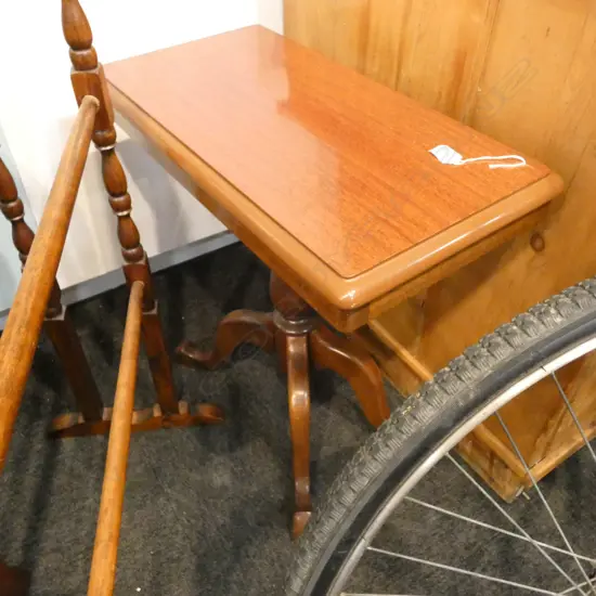 MAHOGANY SIDE TABLE L 580 MM