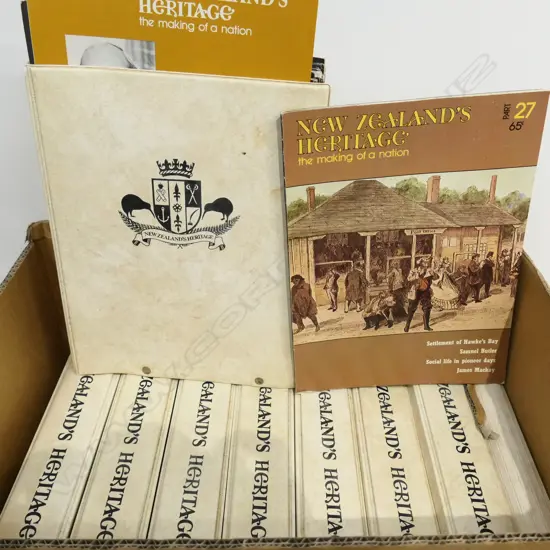 BOX LOT NZ HERITAGE FOLIO MAGAZINES 