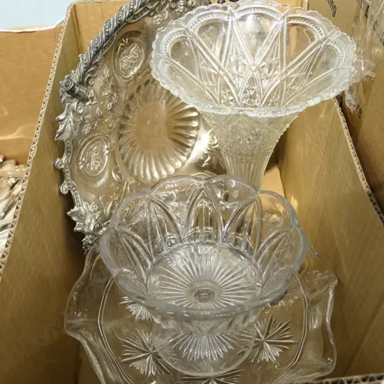 LOT OF ASSORTED CRYSTAL AND EP