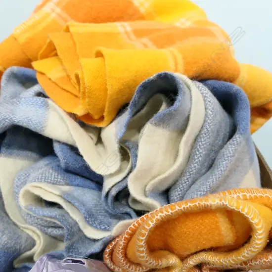 BOX LOT ASST BLANKETS 