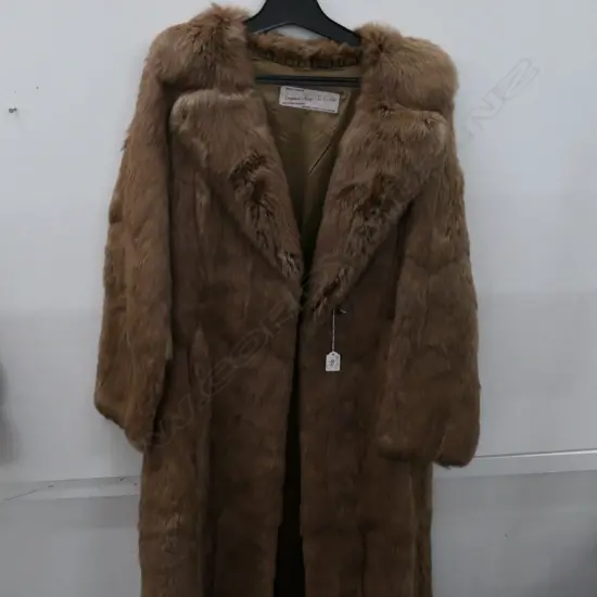LONG RABBIT FUR JACKET 