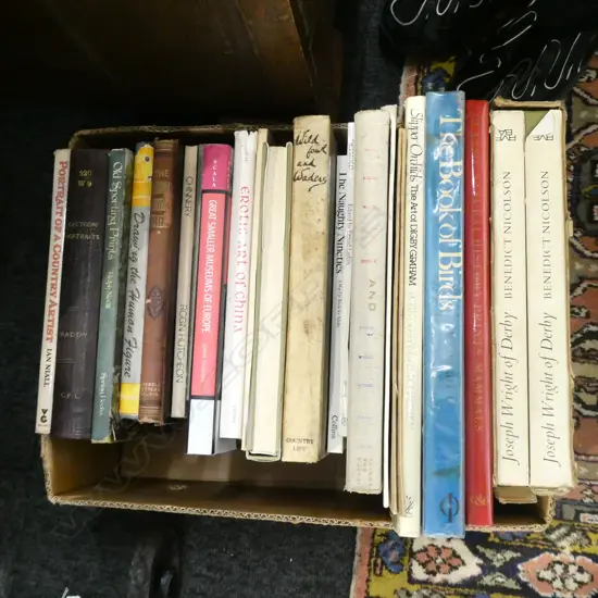 BOX OF ASST ART BOOKS