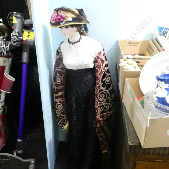 TALL PERIOD COSTUME DOLL H 1220 MM