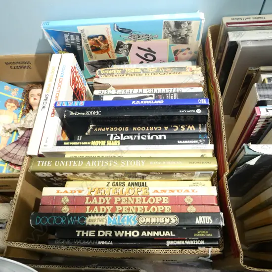BOX OF ASST T.V AND FILM BOOKS