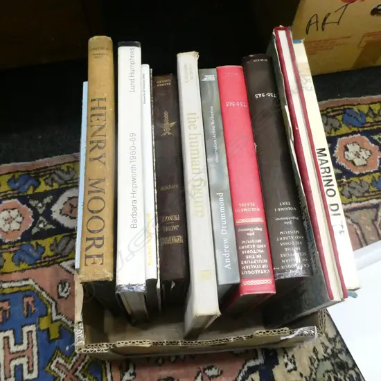 BOX OF ASST ART BOOKS