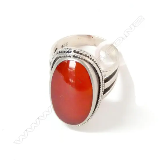 925 CARNELIAN RING