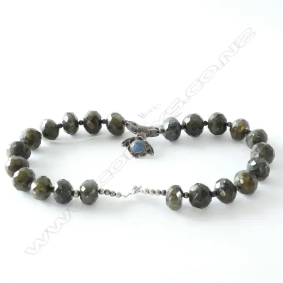LABRADONITE BEAD NECKLACE