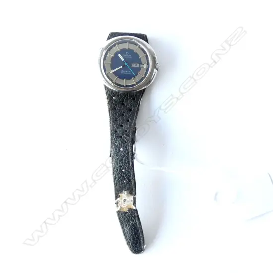 Mens Omega Geneve Automatic Dynamic, rare blue dial and second hand, working, very rare